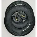 Kenda 2x Reifen 909A 10 Zoll 10x2 | 54-152 + 2x AV Schlauch abgewinkelt Roller Kinderwagen Fahrrad Buggy
