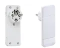 GB Gebro SMART PLUG extraflacher Schukostecker mit Hebel WEISS