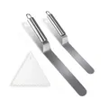 Winkelpalette Edelstahl Set Winkelpalette Torte Edelstahl Kuchenmesser Angled...