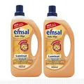 2x emsal Boden-Pflege Laminat 1 Liter mit Bioprotect - für Laminat, Linoleum & Vinyl