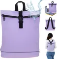 Rucksack Damen wasserabweisend Cityrucksack Daniel Ray klein Jeff Daypack, A4 Damenrucksack Handtasche Tasche 25109243 Pastell Flieder Lila + Etui