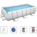 Bestway Power Steel Pool-Set Rechteckig 404x201x100 cm