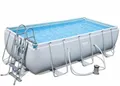 BESTWAY XL Pool POWER STEEL 404 x 201 cm mit Leiter Filterpumpe und Metallrahmen