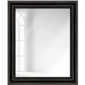 WANDStyle Wandspiegel H550 aus Massivholz in Schwarz 50 x 70 cm im Stil Antik