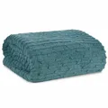 Wohndecke Fleecedecke Decke Kuscheldecke 170x210 cm grün Kniedecke weich Deko