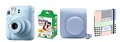 Fuji Instax Mini 12 Pastel Blau inkl Tasche + Film 20 Aufnahmen + Album
