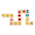 Goki 28 Dominó Unisex-Kinder der Marke Modell-Dominokomotive Referenz 56815, bun