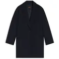 BOSS ORANGE Kurzmantel Calesara Premium Damenmode in gerader Passform, Woll-Anteil blau XXXL (46)