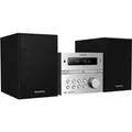 GRUNDIG CMS 4200 BT DAB+, Micro HiFi System, Silber-Schwarz, GHF1070