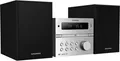 GRUNDIG CMS 4200 BT DAB+, Micro HiFi System, Silber-Schwarz, GHF1070 Musiksystem