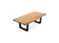 byLIVING Couchtisch JUDY, Breite 120 cm, Akazie natur/schwarz, Baumkante