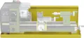 Proxxon 24008 Spänewanne mit Spritzschutz für Drehmaschine PD 250/E