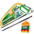 GRÜNTEK Bügelsäge MARLIN inkl 610 mm Sägeblatt; Bogensäge für frische Äste und nassen Holz; Comfort-Handsäge Gartensäge; ideal für Garten und Forstarbeiten; Preis-Leistungs-Sieger