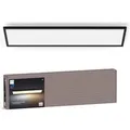 Philips Hue Smart-LED-Panelleuchte Aurelle White Ambiance Schwarz 120 cm x 30 cm