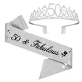 50. Geburtstags Tiara, 50 & Fabulous GeburtstagsKrone Schärpe Set, 50 geburts...