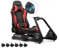 GTPLAYER Simulator Cockpit, sim racing cockpit racing wheel stand Controller (mit Bluetooth-Lautsprecher und Pedalablage)