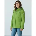 Dry Fashion Funktionsjacke Norderney Damen Outdoor-Jacke Norderney Wasserdicht mit gestreiftem Innenfutter grün 38