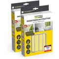 EASYmaxx Insektenschutz-Fensterrahmen Fliegengitter für Fenster,  mit Magic Click 150 x 130 cm,  2er Set, (2-St), Moskitonetz zuschneidbar, Einfache Montage mit 12 Magneten weiß 130 cm x 150 cm