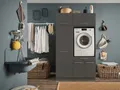 Laundreezy Mehrzweckschrank-Set LAUNDREEZY LDSK7, Breite 117,5 cm, Softclose, höhenverstellbare Füße