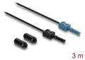 DeLOCK 91026, Schwarz, Blau, Multi-Modus, 3 m, 1 Stück(e)