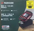 Parkside 20 V Akku Ersatzakku 2 Ah PAP 20 B1 und Ladegerät 2,4 A PLG 20 C1 NEU
