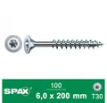 SPAX Spanplattenschraube Spax Senkkopf TX 30 6x200 100 St/Box