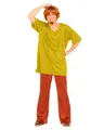 Funidelia Offizielles Shaggy Kostüm - Scooby DOO für Herren, enthält T-Shirt, Hose, Perücke und Bart - Outfit für Erwachsene für Partys, Karneval und Halloween - Größe XL