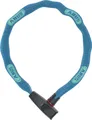 ABUS Kettenschloss Catena 6806K – Leichtes Fahrradschloss aus gehärtetem Stahl mit modischem Textilschlauch – Vierkantkette mit ABUS-Sicherheitslevel 6 – 85 cm – Blau