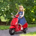 AIYAPLAY Kinder Elektro-Motorrad, 6V Kindermotorrad mit MP3, USB, FM-Radio, LED-Scheinwerfer, Kinderfahrzeug mit Trainingsrädern, für 3-6 Jahre