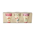 Rice kleine Melaminbecher Kinderbecher pink Happy Forest Prints - 6er Pack