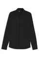 BOSS Herren P-HANK-s-C1-222 Slim-Fit Hemd aus Baumwoll-Mix mit Performance-Stretch Schwarz001 40
