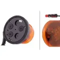 HELLA 2XD 013 979-021 LED-Rundumkennleuchte - RotaLED Compact - 12/24V - gelb - Magnetbefestigung -