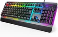 RGB Gaming Tastatur PC Membran 105 Tasten Vollmetall Handgelenkauflage QWERTZ