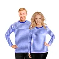Bock op Kölle Ringelshirt Damen & Herren | Langarm & Kurzarm | Rot, Schwarz, Blau Weiß | Karneval & Fasching Kostüm | Baumwolle Stretch Shirt gestreift | Gr. S