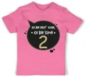 Baby T-Shirt Mädchen Jungen - 2. Geburtstag - Ich Bin Nicht klein, ich Bin Schon Zwei - 18/24 Monate - Pink - Geburtstagskind Tshirt 2 Jahre Birthday Shirt Kindergeburtstag Junge