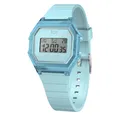 Ice Digit Retro SLY Blue  Blaue Damenuhr mit Silikonarmband  022888 Small