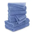 Möve Handtuchset New Classic 10-TLG Handtücher - 2x20x15cm+2x30x50cm+4x50x100cm+2x67x140cm, 100% Baumwolle, Cornflower