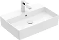 Villeroy & Boch Aufsatzwaschtisch MEMENTO 2.0 600x420mm mit Überlauf weiß mit Überlauf weiß
