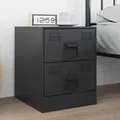vidaXL Schrankgriffe 2 pcs Schwarz 85 x 45 mm Metall