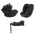 KINDERKRAFT ENDURA SAFE MODULAR SYSTEM, 3in1, für Kinder und Säuglinge, Autokindersitz, drehbare Basis (90°), ultraleicht (3,2 kg), Premium-Polsterung, Kopfschutzsystem, Schwarz