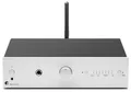 Pro-Ject Stereo Box E, Kompakter integrierter Hi-Fi-Stereo-Verstärker mit BT 5.0, Subwoofer Ausgang, 2X optisch In, 1x koaxial SPDIF In, 2x40W (Silber)