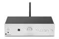 Pro-Ject Stereo Box E Vollverstärker mit Bluetooth und MM Phono Vorstufe, silber