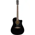 Fender Classic Design CD-60SCE Black elektrisch-akoestische westerngitaar (Westerngitarre, Mahagoni Rückseite und Zargen, Massive Fichtendecke) (0970113006)