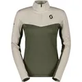 Scott Damen Skishirt DEFINED LIGHT dust white-douglas green - L