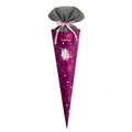 Step by Step Schultüte „Sweet Unicorn Nuala“, Beere-rosa, passend zum Schulranzen, aus recycelten PET-Flaschen, Verschluss aus Stoff,5 l Füllvolumen, 70 cm Höhe