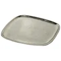 Dekoteller Metall silber Dekoschale Metallteller Deko Schale Teller 25 x 22 cm