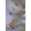 STARWOOD Systemtreppe "Lindos", Buchenholz, 13 Stufen, max. Geschosshöhe 300 cm - braun