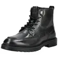 Bullboxer Stiefelette Glattleder . Schnürstiefelette schwarz 45 EU