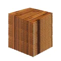 33 Stück Holzfliesen | ca. 3 QM | Akazienholz | FSC®-Zertifiziert | 30x30cm Fliese | Stecksystem individuell zuschneidbar | Modell 2024