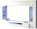 INOSIGN Wohnwand New Egypt, (4-St., Breite 290cm), bestehend aus 2 Stauraumvitrinen, 1 Lowboard, 1 Hängeschrank, weiß hochglanz